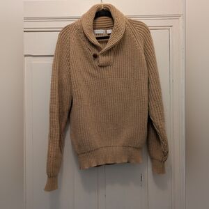 Claybrook Tan Fisherman Sweater-M